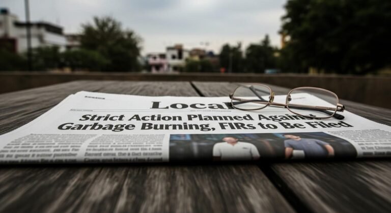 Strict Action Planned Against Garbage Burning FIRs to Be Filed
