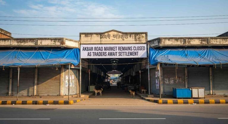 Akbar Road Market Remains Closed as Traders Await Settlement