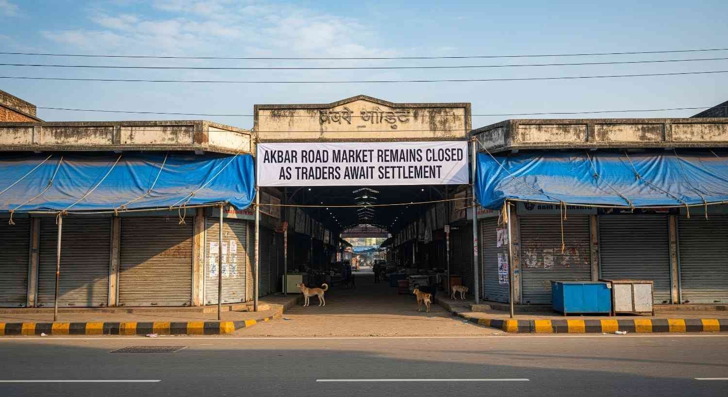 Akbar Road Market Remains Closed as Traders Await Settlement
