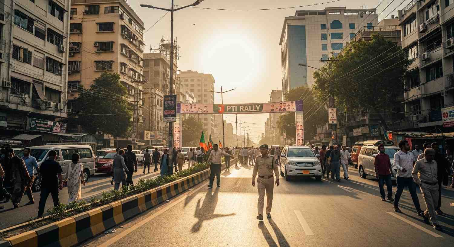 Traffic Disruption in Karachi as KP CM’s Rally Concludes Peacefully