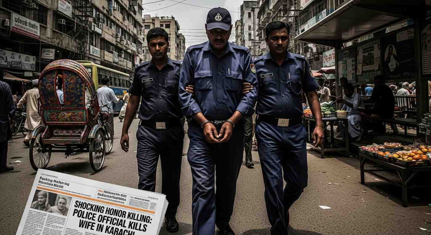 Shocking Honor Killing: Police Official Kills Wife in Karachi