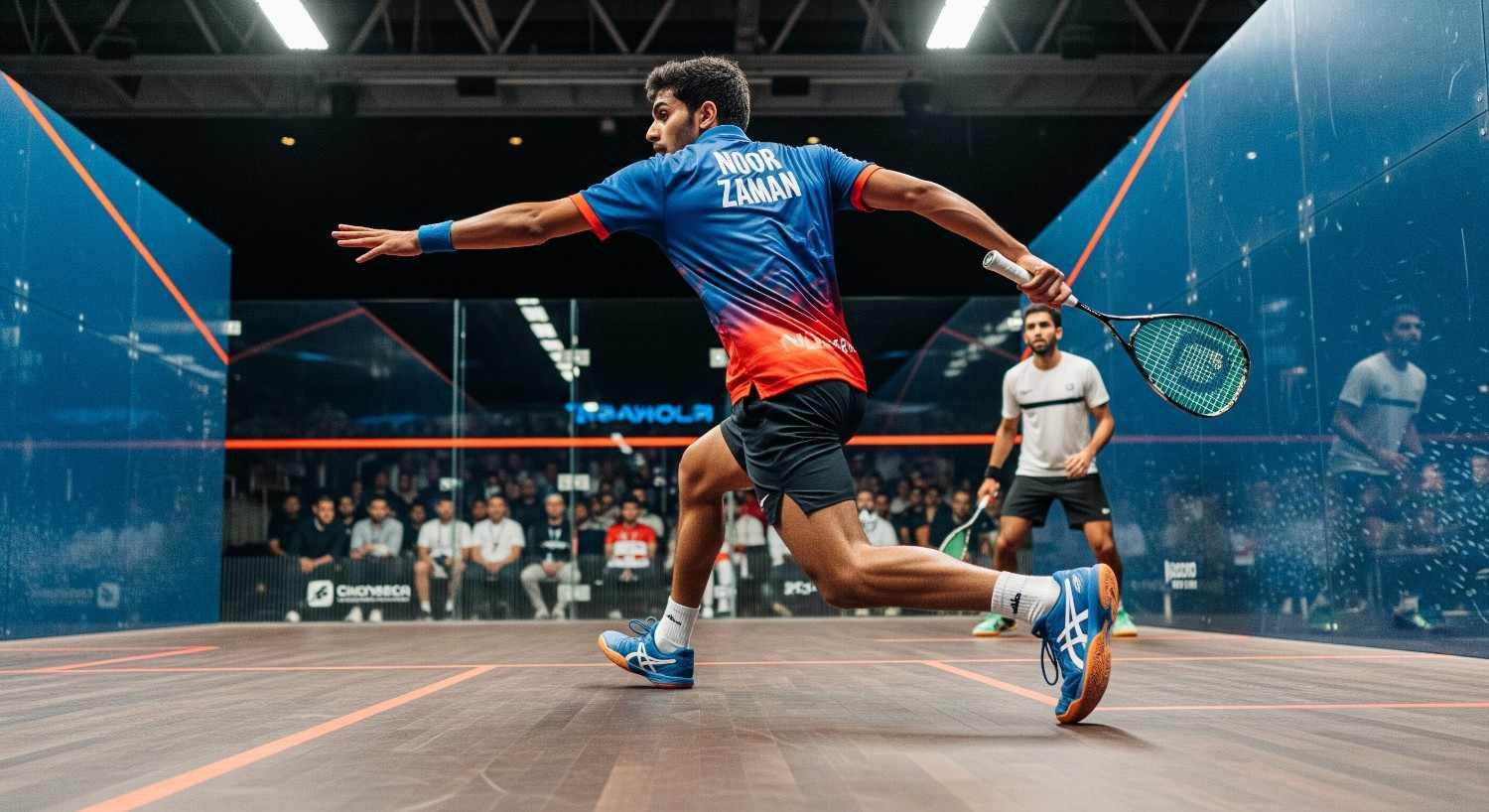 Noor Zaman Stunning Squash Run vs. Elshorbagy