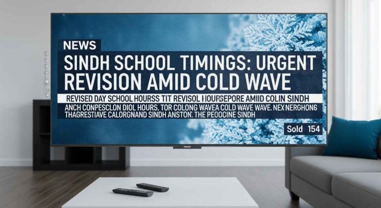 Sindh School Timings: Urgent Revision Amid Cold Wave