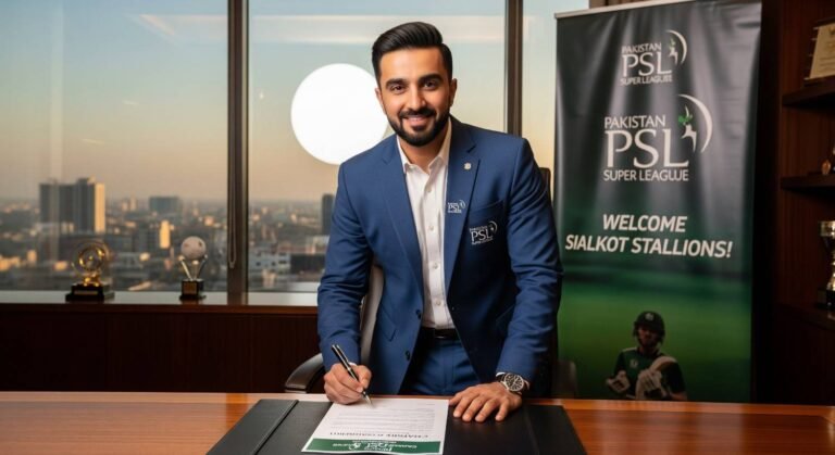 Hamza Majeed owner of the newly inducted Sialkot PSL franchise