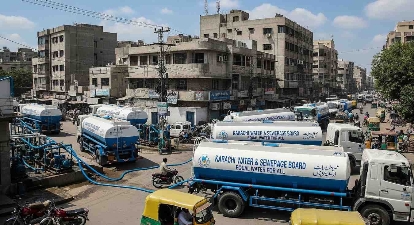Water Tanker System Aims to Ensure Equal Water in Karachi