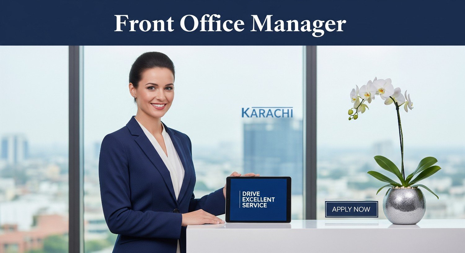 Front Office Manager: Drive Excellent Service Karachi Apply Now