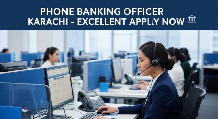 Phone Banking Officer Karachi – Excellent Apply Now