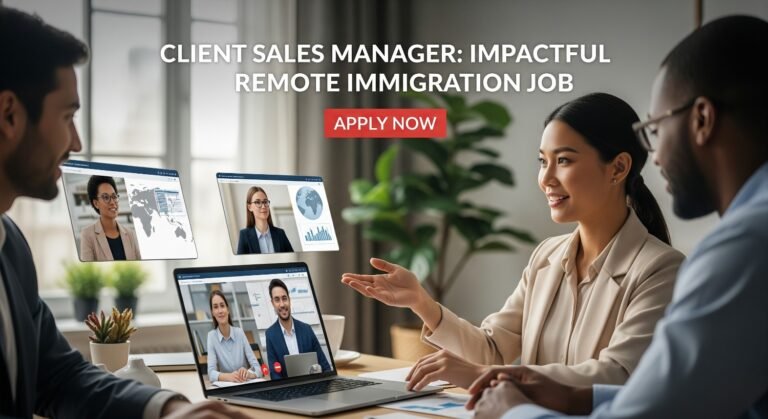 Client Sales Manager: Impactful Remote Immigration Job Apply Now