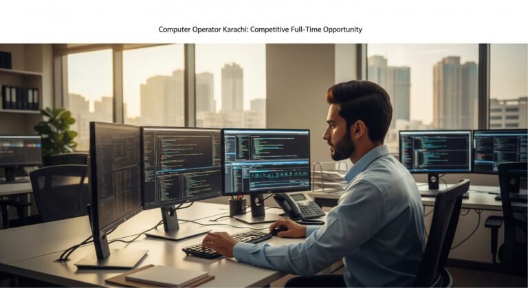 Computer Operator Karachi: Competitive Full-Time Opportunity