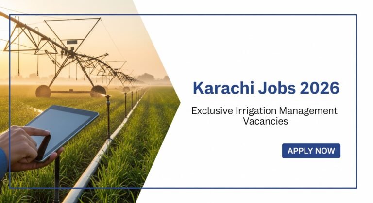 Karachi Jobs 2026: Exclusive Irrigation Management Vacancies Apply Now