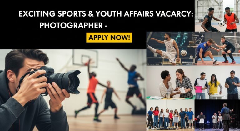 Photographer: Exciting Sports & Youth Affairs Vacancy Apply Now