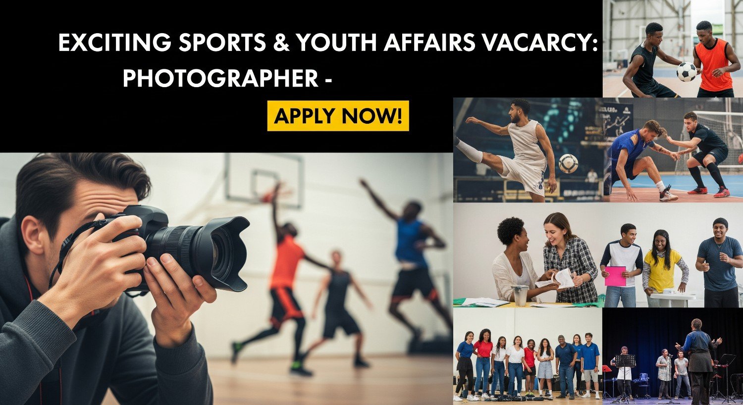 Photographer: Exciting Sports & Youth Affairs Vacancy Apply Now