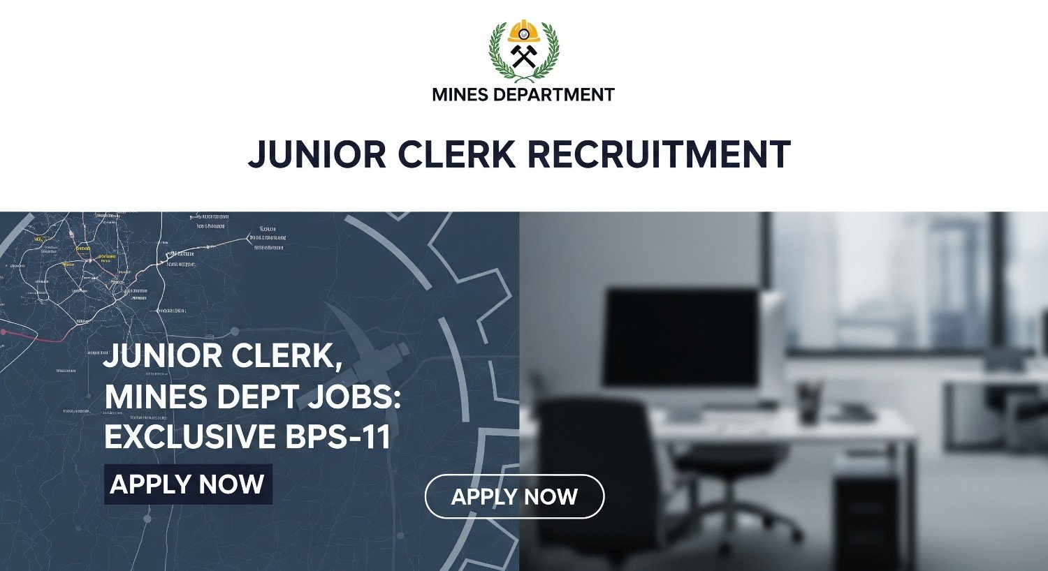 Junior Clerk Mines Dept Jobs: Exclusive BPS-11 Apply Now