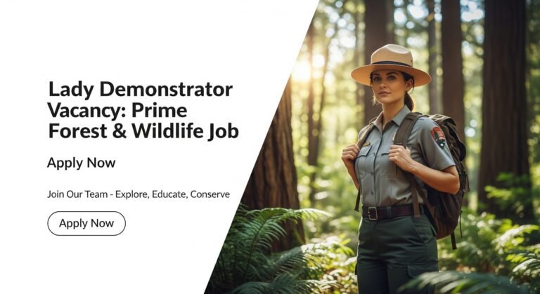 Lady Demonstrator Vacancy: Prime Forest & Wildlife Job Apply Now