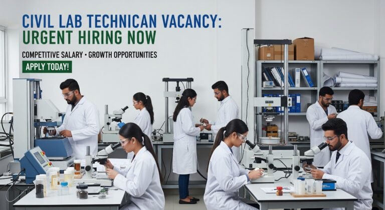 Civil Lab Technician Vacancy: Urgent Hiring Now