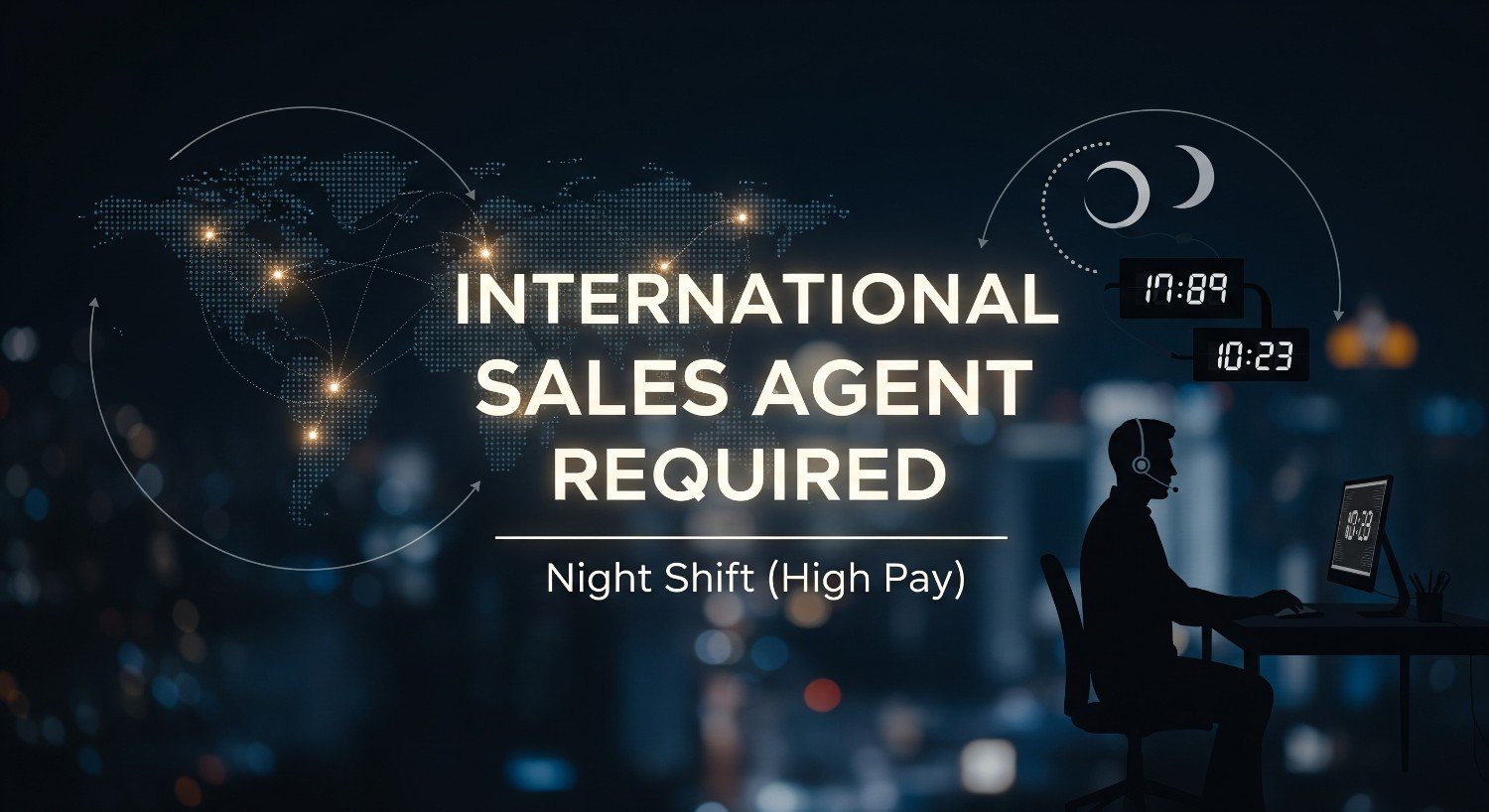 International Sales Agent Required for Night Shift (High Pay)
