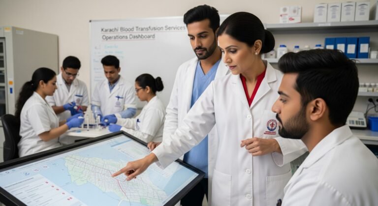 Operations Manager for Blood Transfusion Services in Karachi