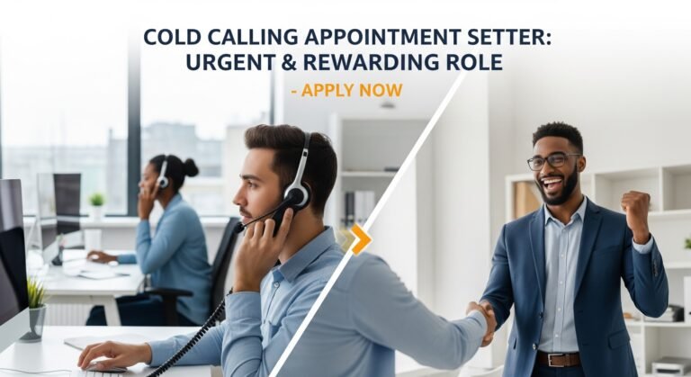 Cold Calling Appointment Setter: Urgent & Rewarding Role-Apply Now