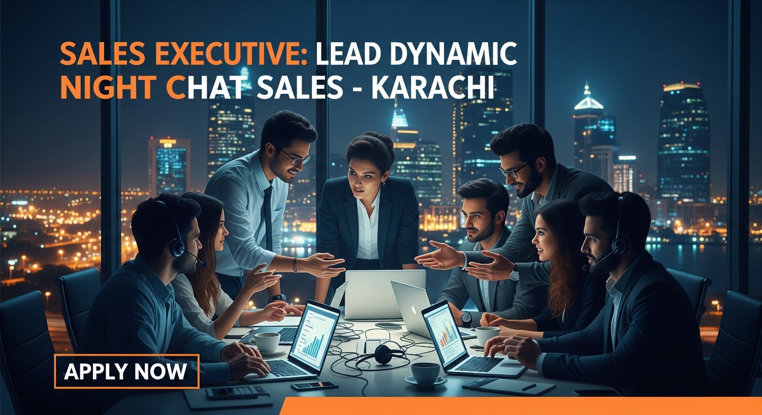 Sales Executive: Lead Dynamic Night Chat Sales Karachi-Apply Now