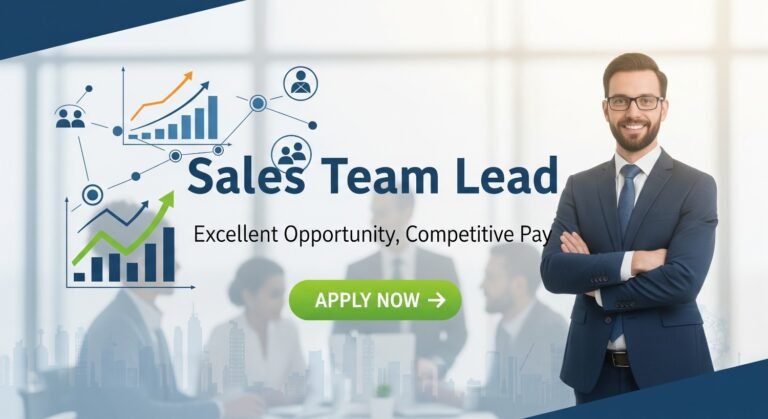 Sales Team Lead: Excellent Opportunity, Competitive Pay Apply Now