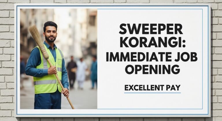 Sweeper Korangi: Immediate Job Opening, Excellent Pay
