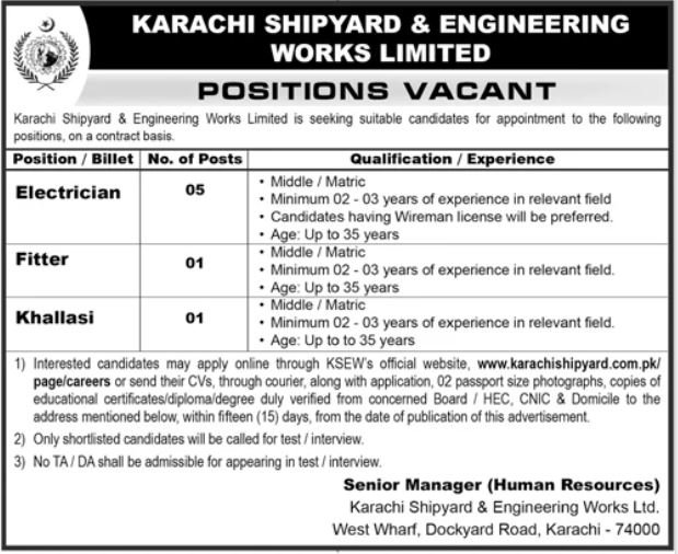Karachi Shipyard Careers 2026: Exciting New Jobs