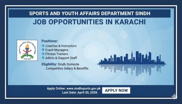 Sports and Youth Affairs Department Sindh Job Opportunities in Karachi