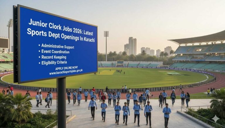 Junior Clerk Jobs 2026: Latest Sports Dept Openings In Karachi