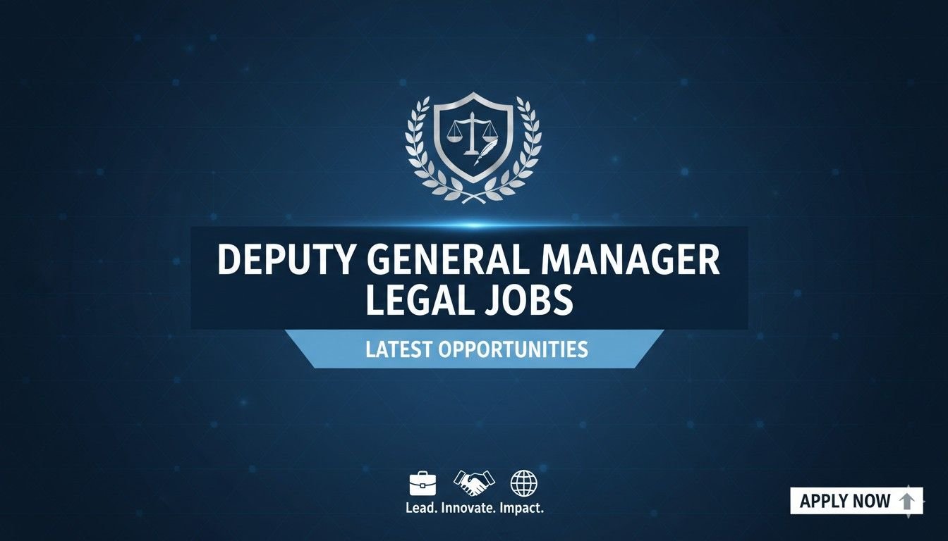 Deputy General Manager Legal Jobs Latest