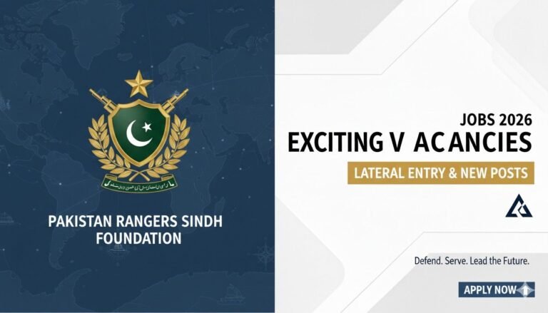 Pakistan Rangers Sindh Foundation Jobs 2026 Exciting Vacancies