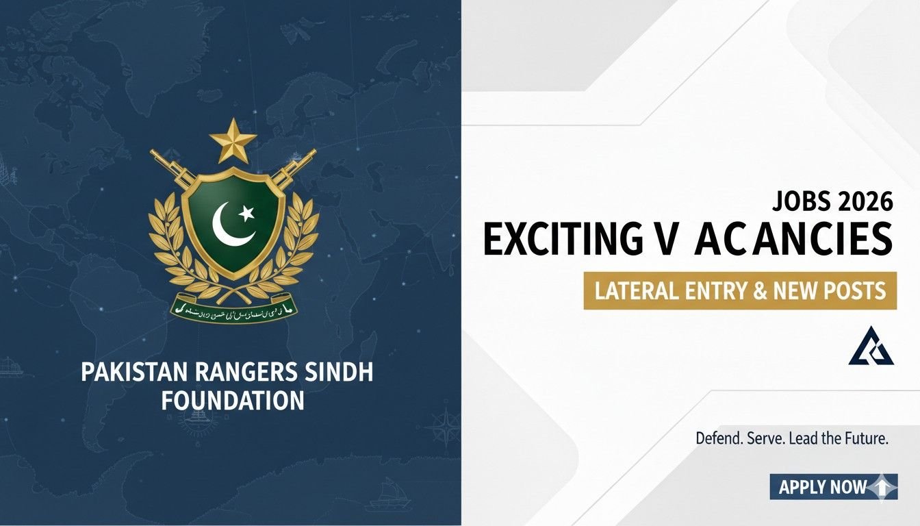 Pakistan Rangers Sindh Foundation Jobs 2026 Exciting Vacancies