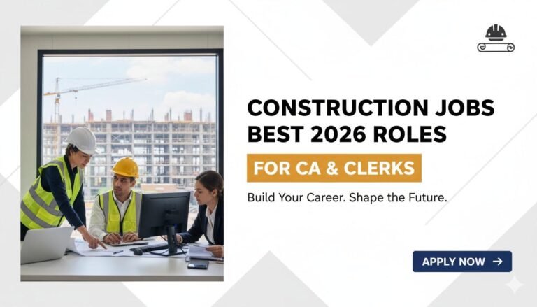 Construction Jobs Best 2026 Roles for CA & Clerks