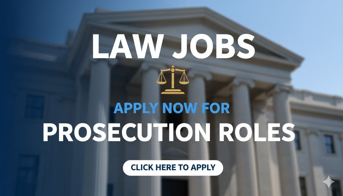 Law Jobs Apply Now For Prosecution Roles