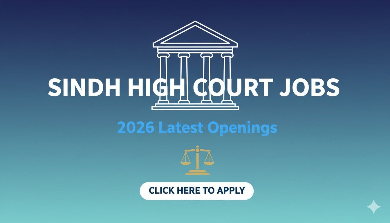 Sindh High Court Jobs 2026 Latest Openings
