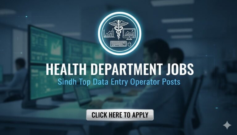 Health Department Jobs Sindh Top Data Entry Operator Posts