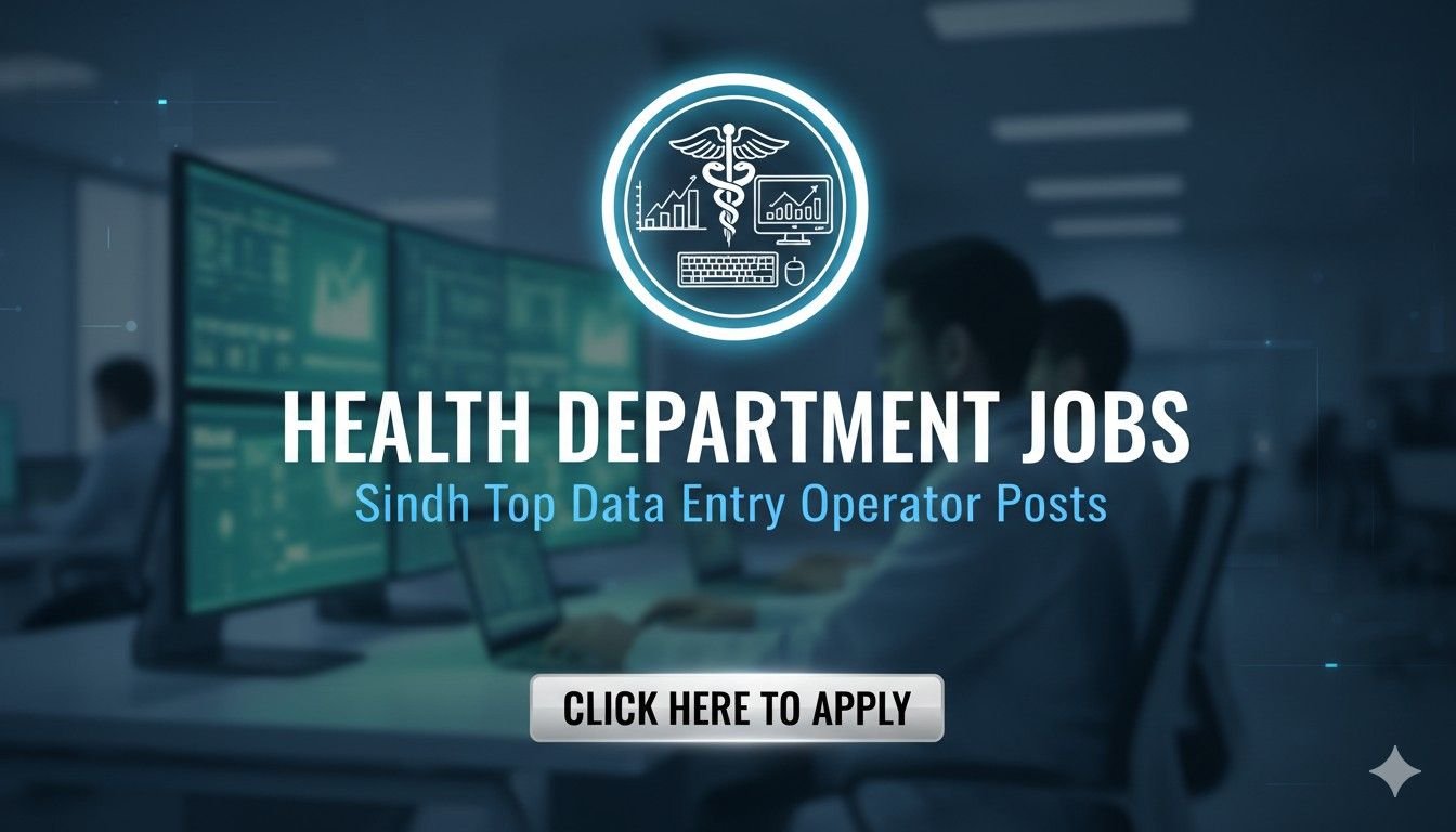 Health Department Jobs Sindh Top Data Entry Operator Posts