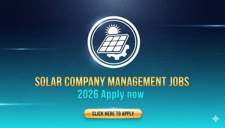 Solar Company Management Jobs 2026 Apply now