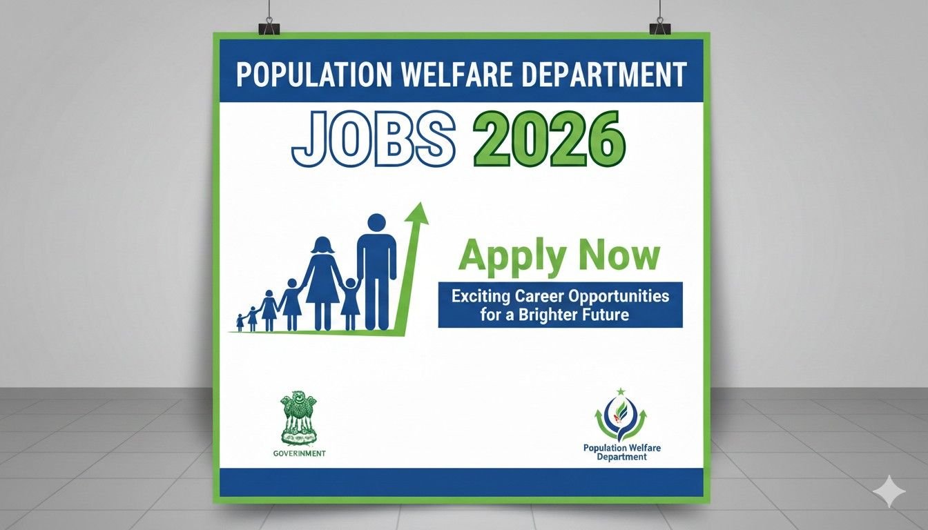Population Welfare Department Jobs 2026 Apply Now