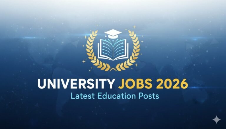 University Jobs 2026 Latest Education Posts