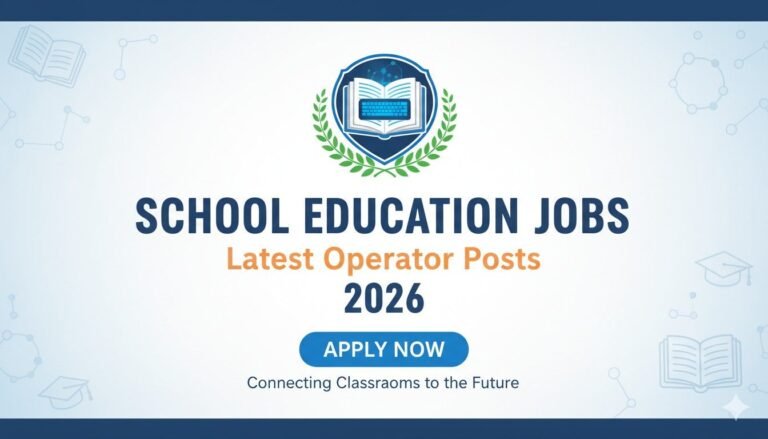 School Education Jobs Latest Operator Posts 2026
