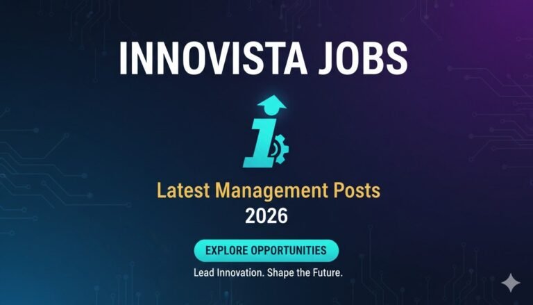 Innovista Jobs 2026 Latest Management Posts