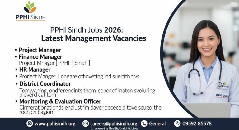 PPHI Sindh Jobs 2026: Latest Management Vacancies