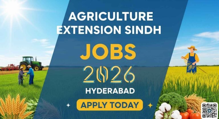 Latest Agriculture Extension Sindh Job in Hyderabad