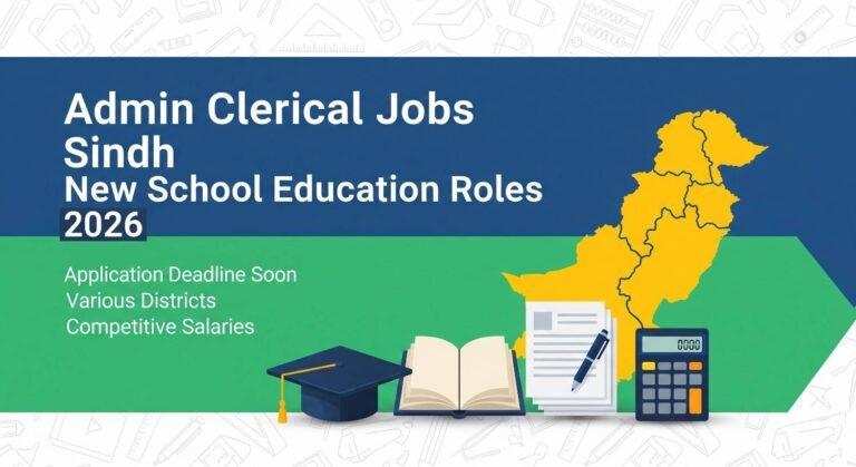 Admin Clerical Jobs Sindh: New School Education Roles 2026