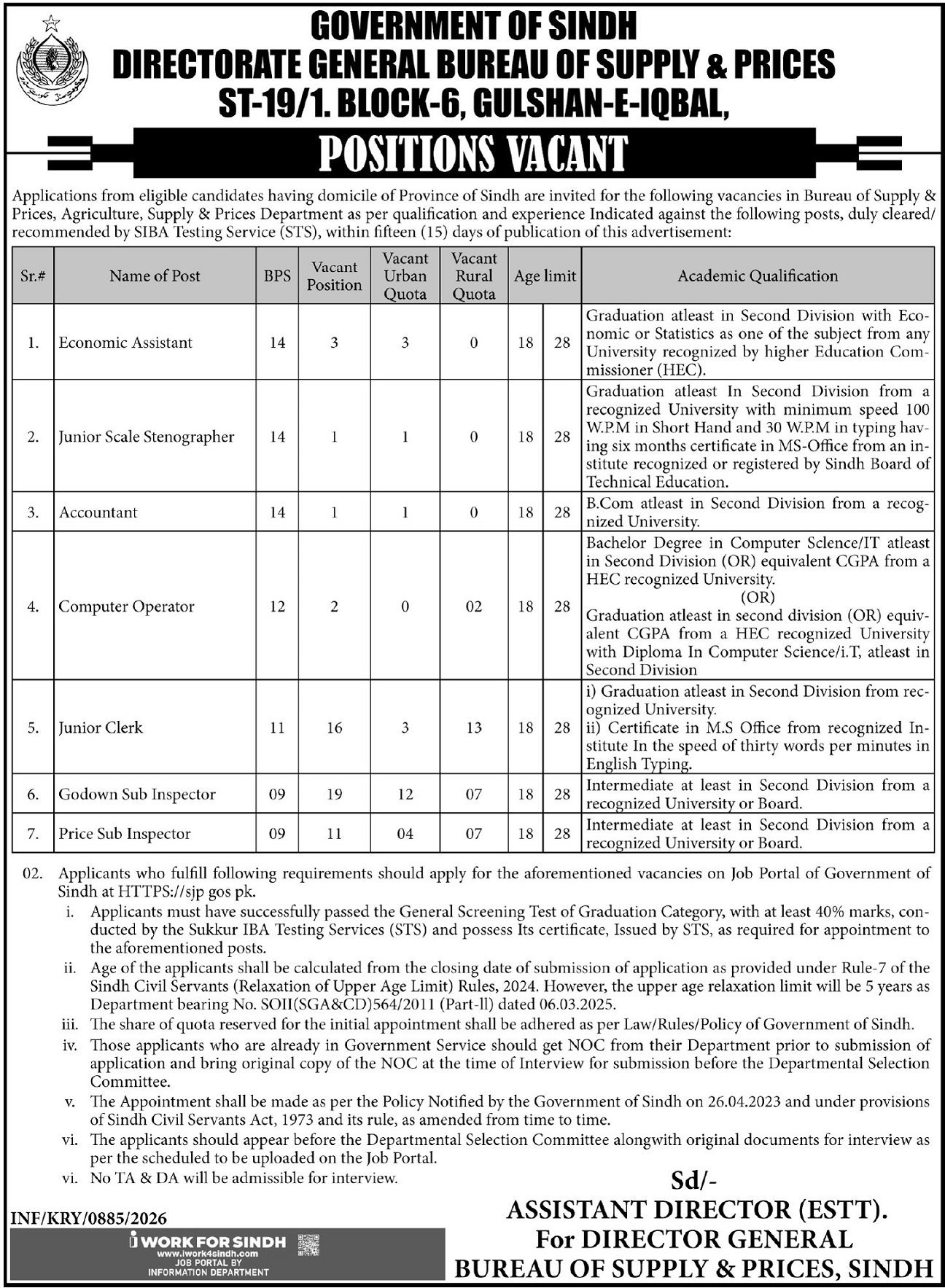 Agricultural Supply & Prices Department jobs Apply now