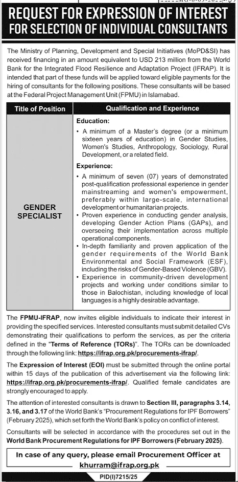 Job Vacancies Urgent Ministry Planning Development Jobs