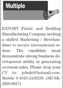 Import Export Company Jobs Urgent New Posts