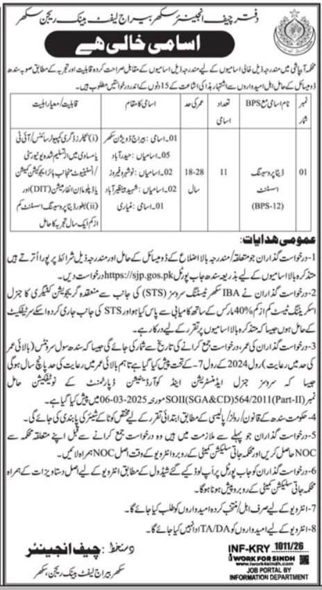 Irrigation Department Jobs 2026 Latest Management