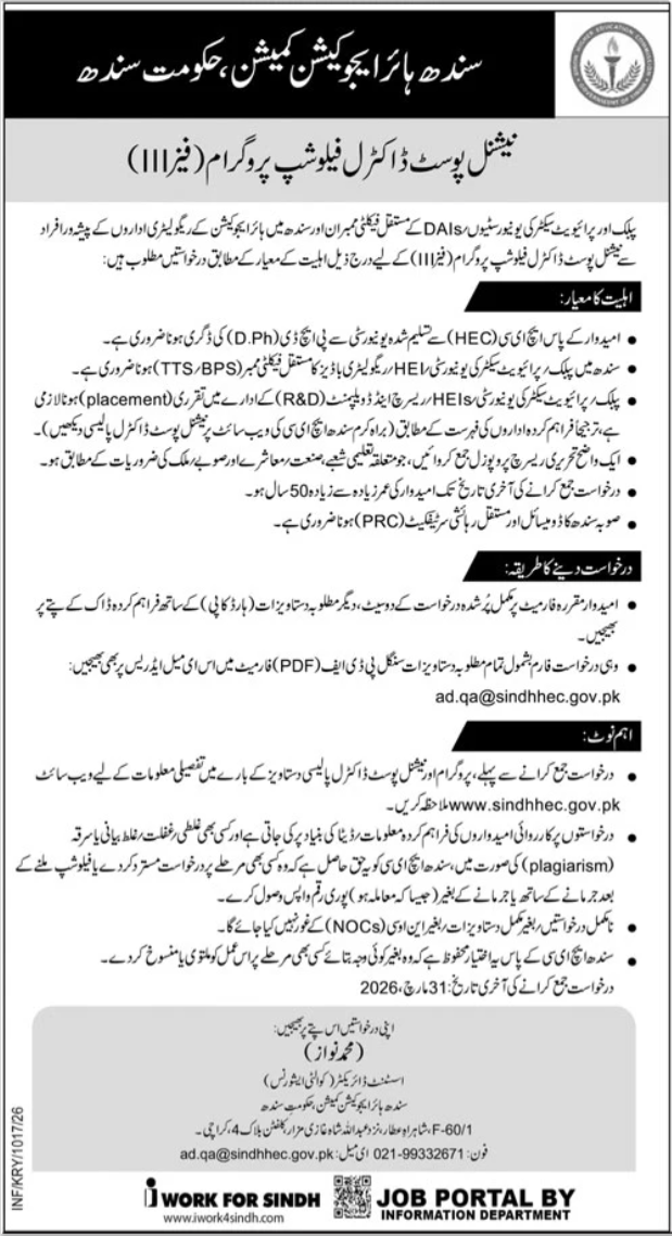 SHEC Jobs 2026 Apply for Latest Management Posts