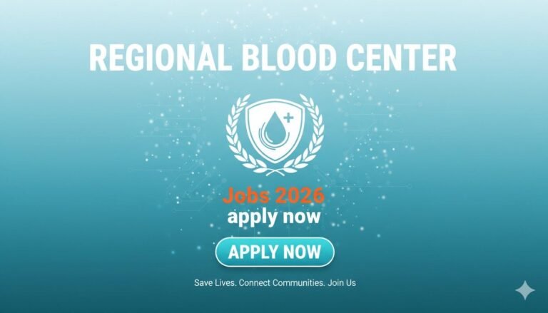 Regional Blood Center Jobs 2026 apply now